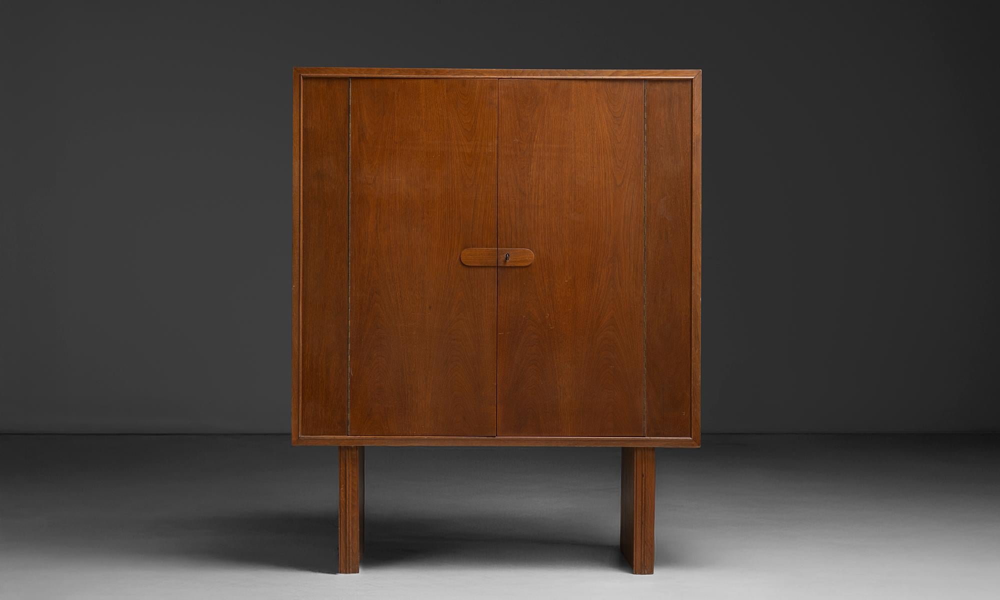 Cabinet hollandais en acajou, Danemark 1950 en vente 1