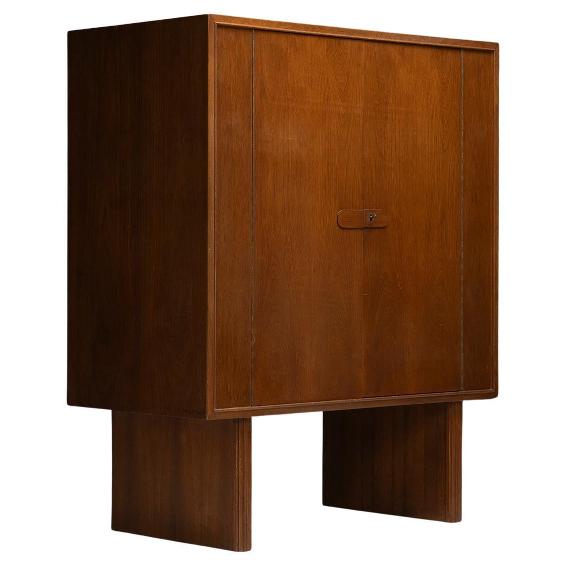 Cabinet hollandais en acajou, Danemark 1950 en vente