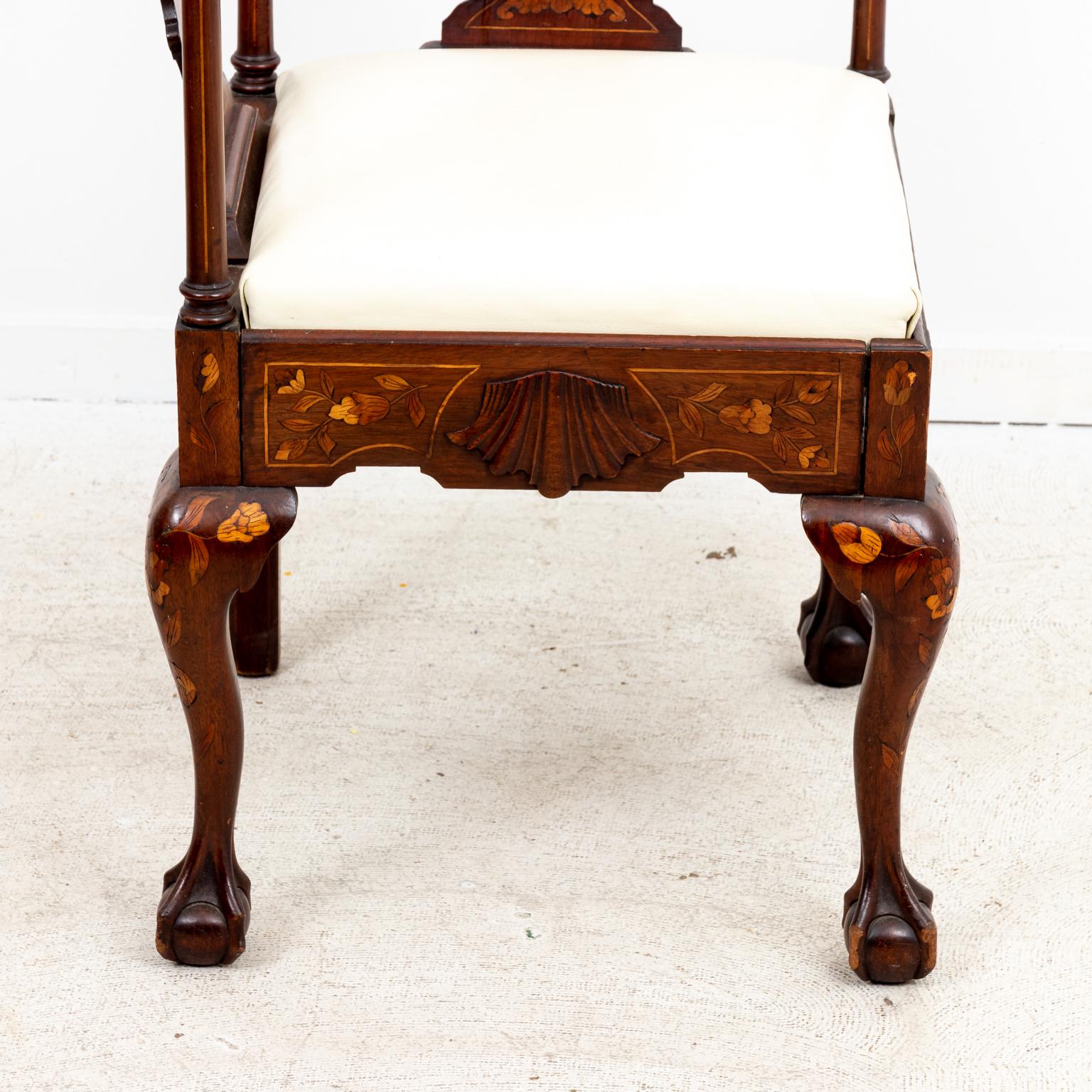 Dutch Mahogany Corner Chair 1