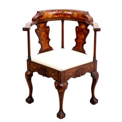 Dutch Mahogany Corner Chair