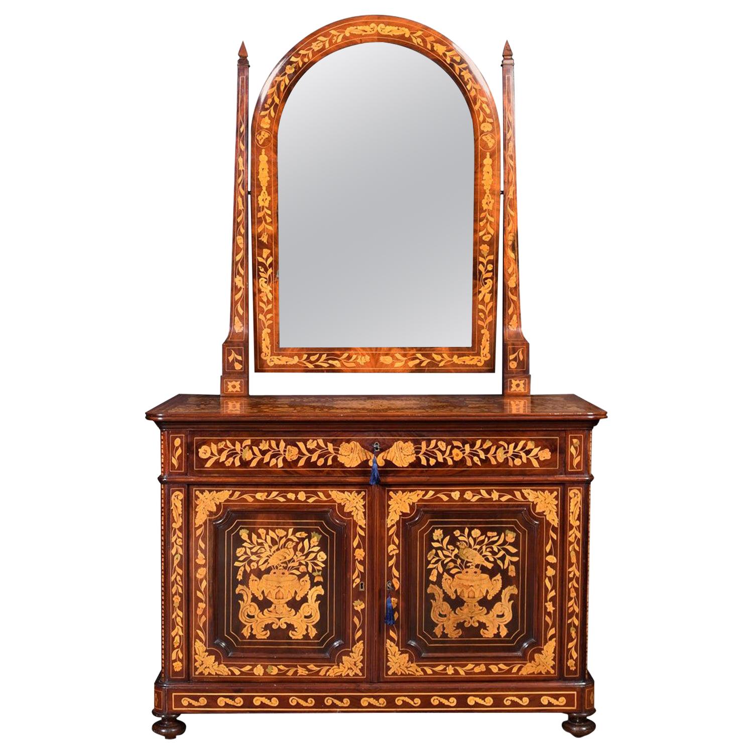 Classical Carved Mahogany Dressing Table, Philadelphia at 1stDibs