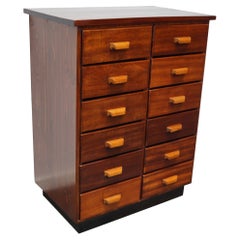 Dutch Mahogany & Pine Apothecary Cabinet, 1930s