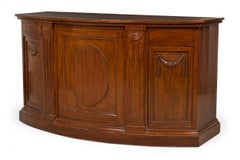 Dutch Mahogany Veneer Decoratively Carved Credenza / Sideboard
