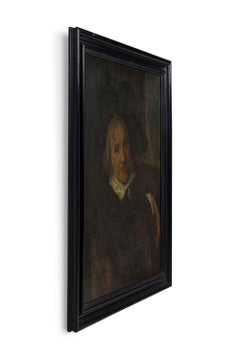 Niederländischer Mann mit großem Hut Portrait