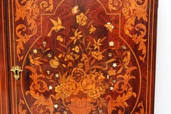 Dutch Marquetry Art Cabinet with Theater And Trompe l'Oeil 17th century style