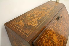 Dutch Marquetry Bombé Bureau