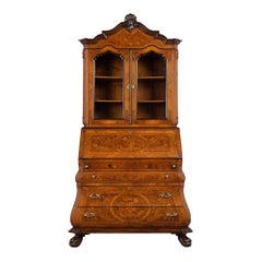 Dutch Marquetry Bookcase