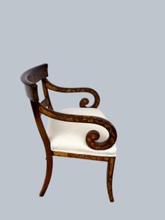 Dutch Marquetry Captains / Armchair