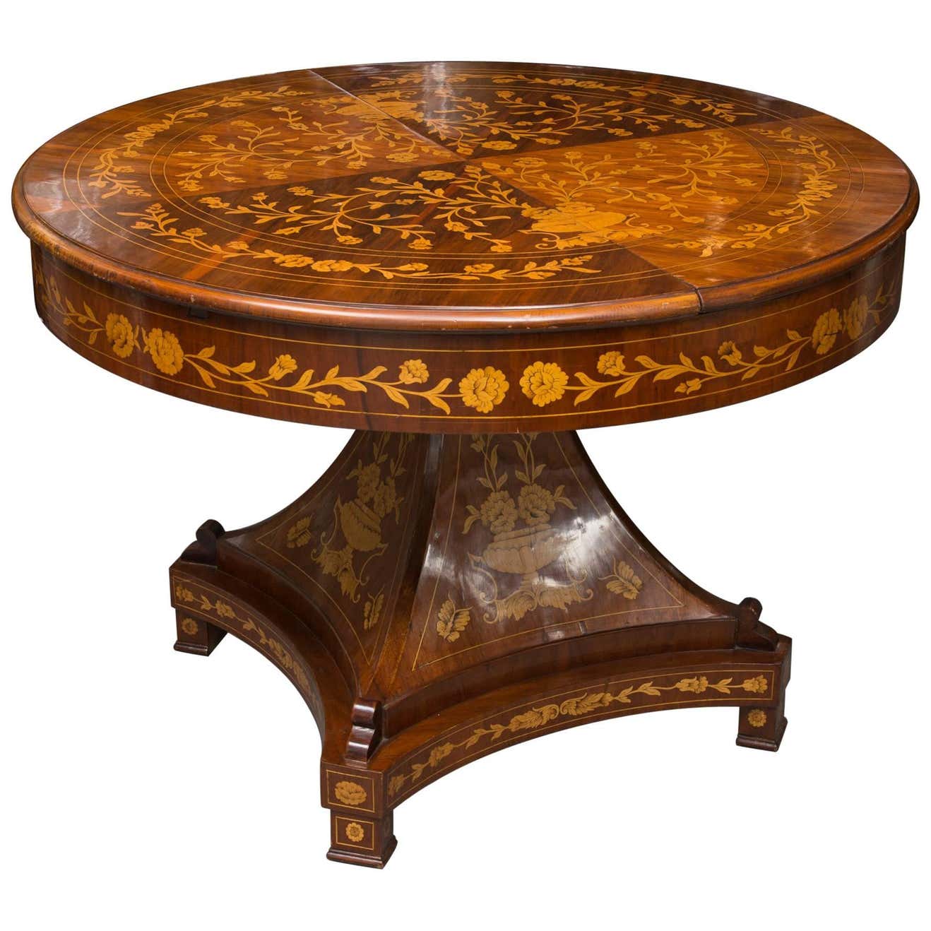 Dutch Marquetry Centre Table at 1stDibs | marquetry tables, dutch ...