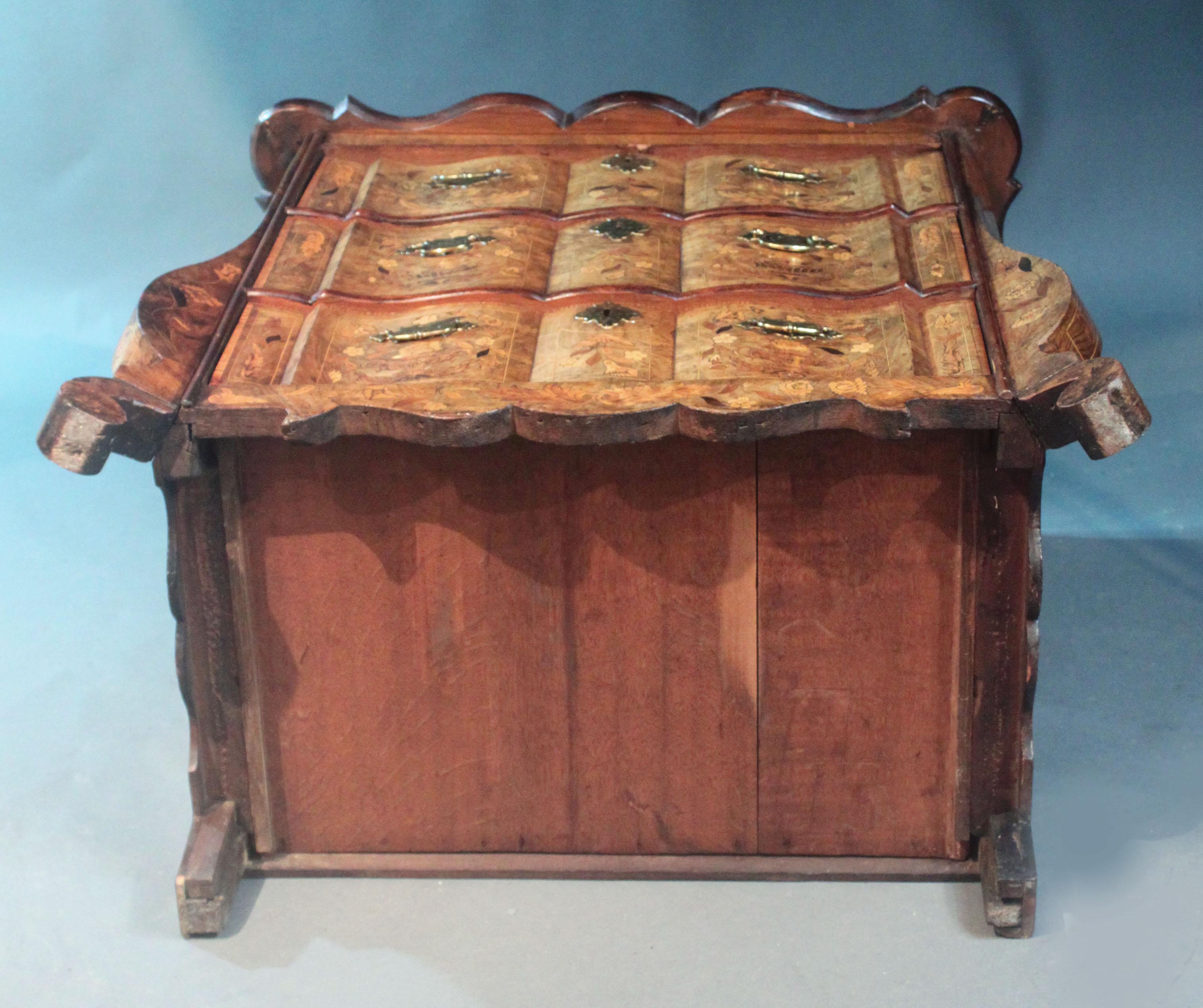 Dutch Marquetry Chest For Sale 7