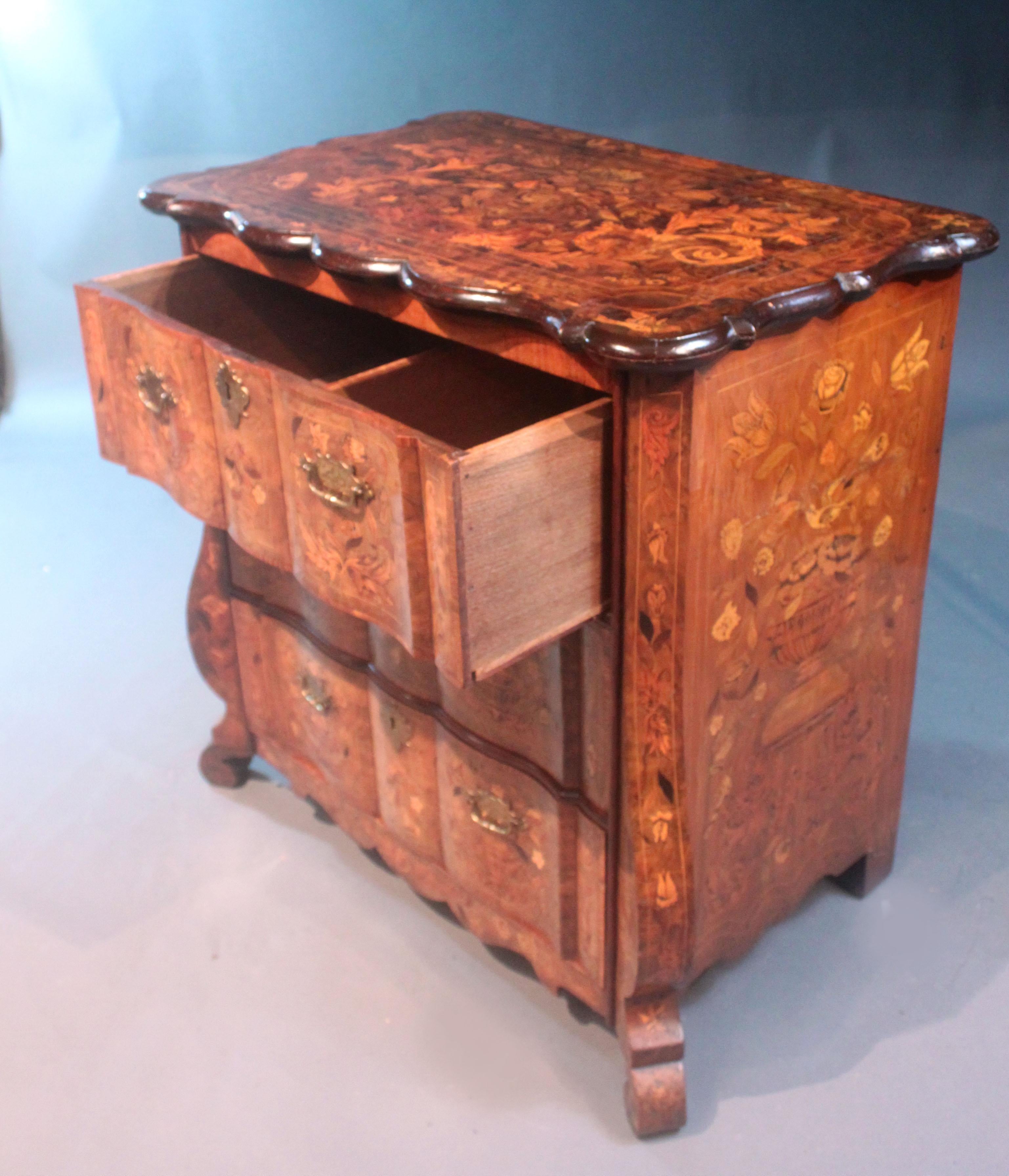 Dutch Marquetry Chest For Sale 3