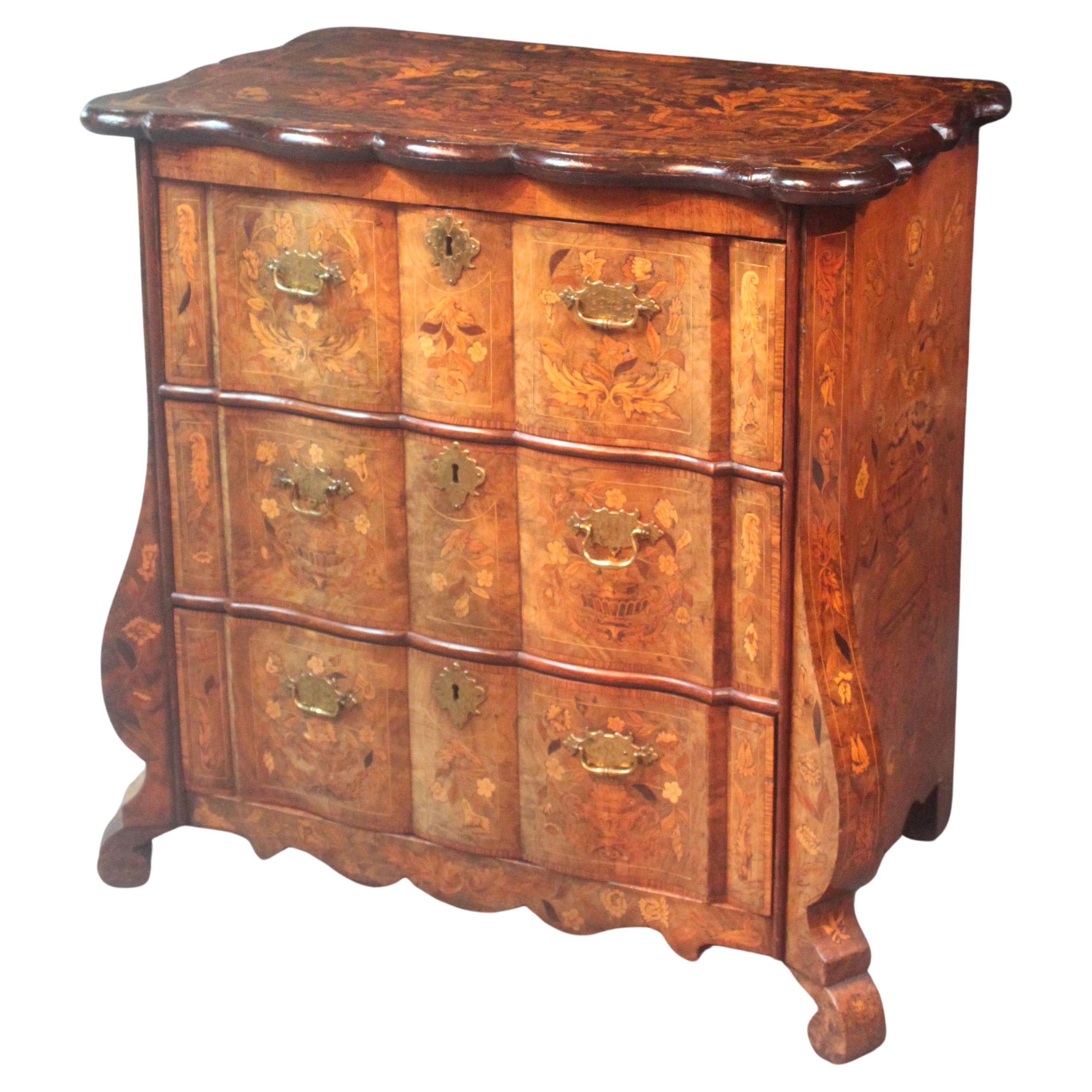 Dutch Marquetry Chest For Sale