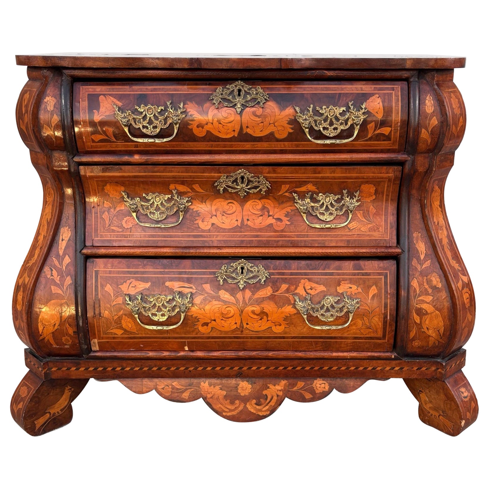 Dutch Marquetry Chest of Drawers