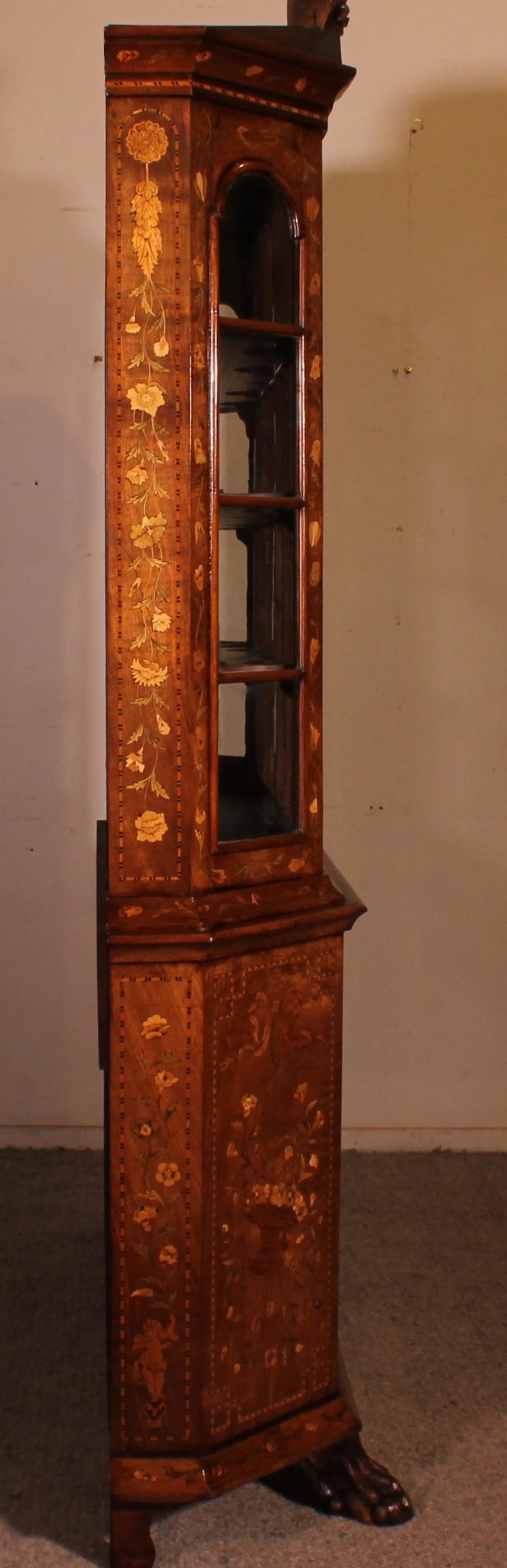 Niederländisches Intarsienkabinett CIRCA 1800 im Angebot 11