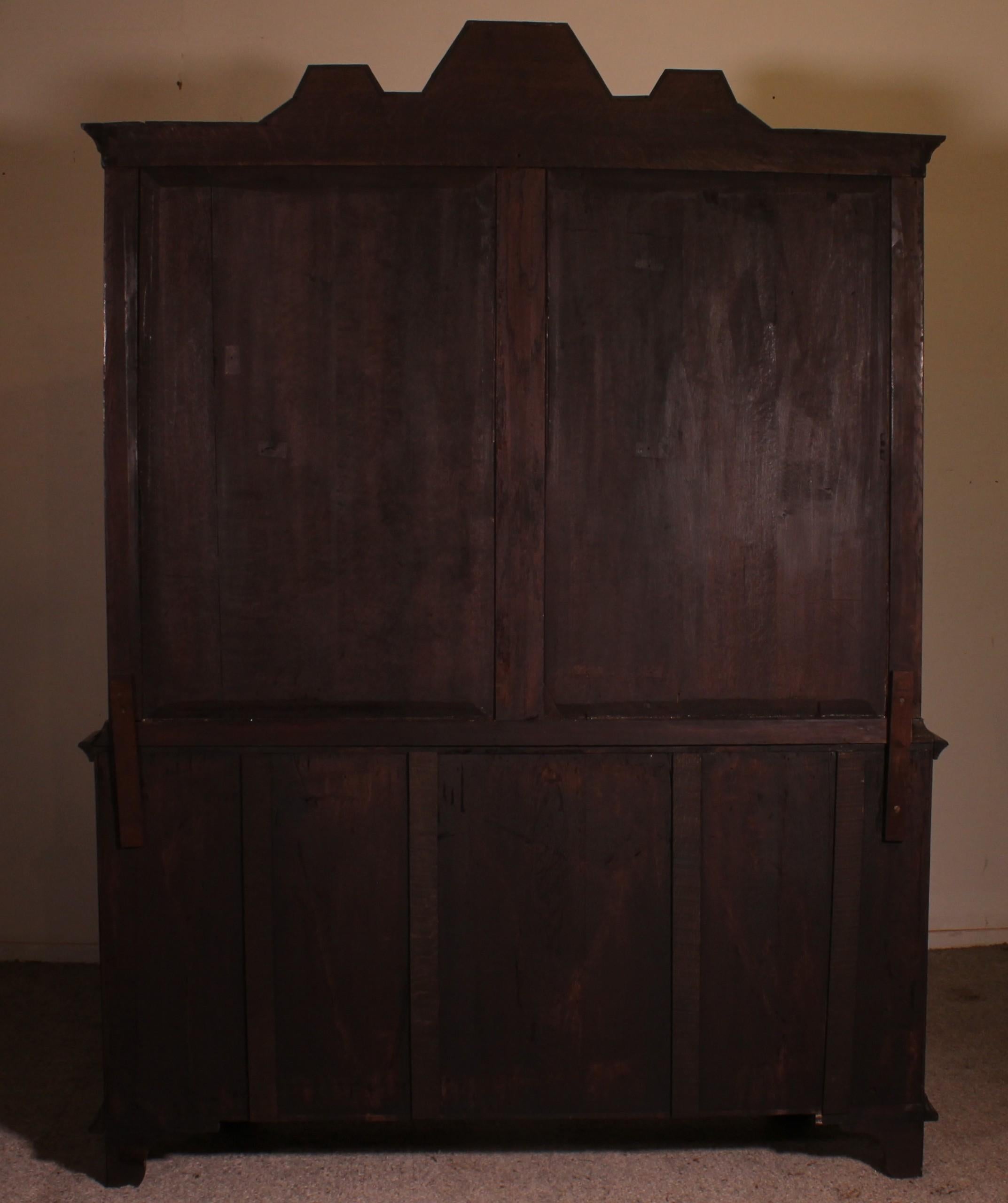 Niederländisches Intarsienkabinett CIRCA 1800 im Angebot 12