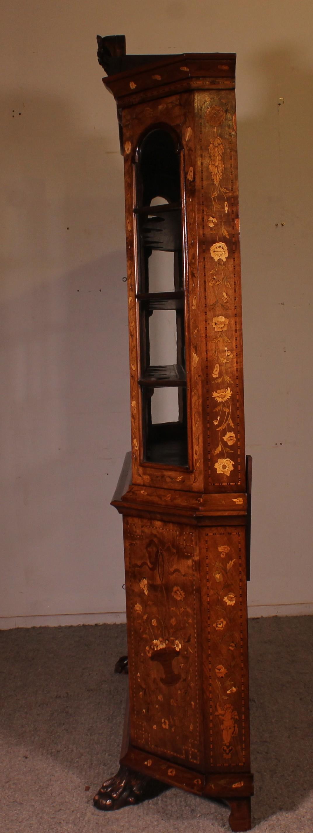 Niederländisches Intarsienkabinett CIRCA 1800 im Angebot 13