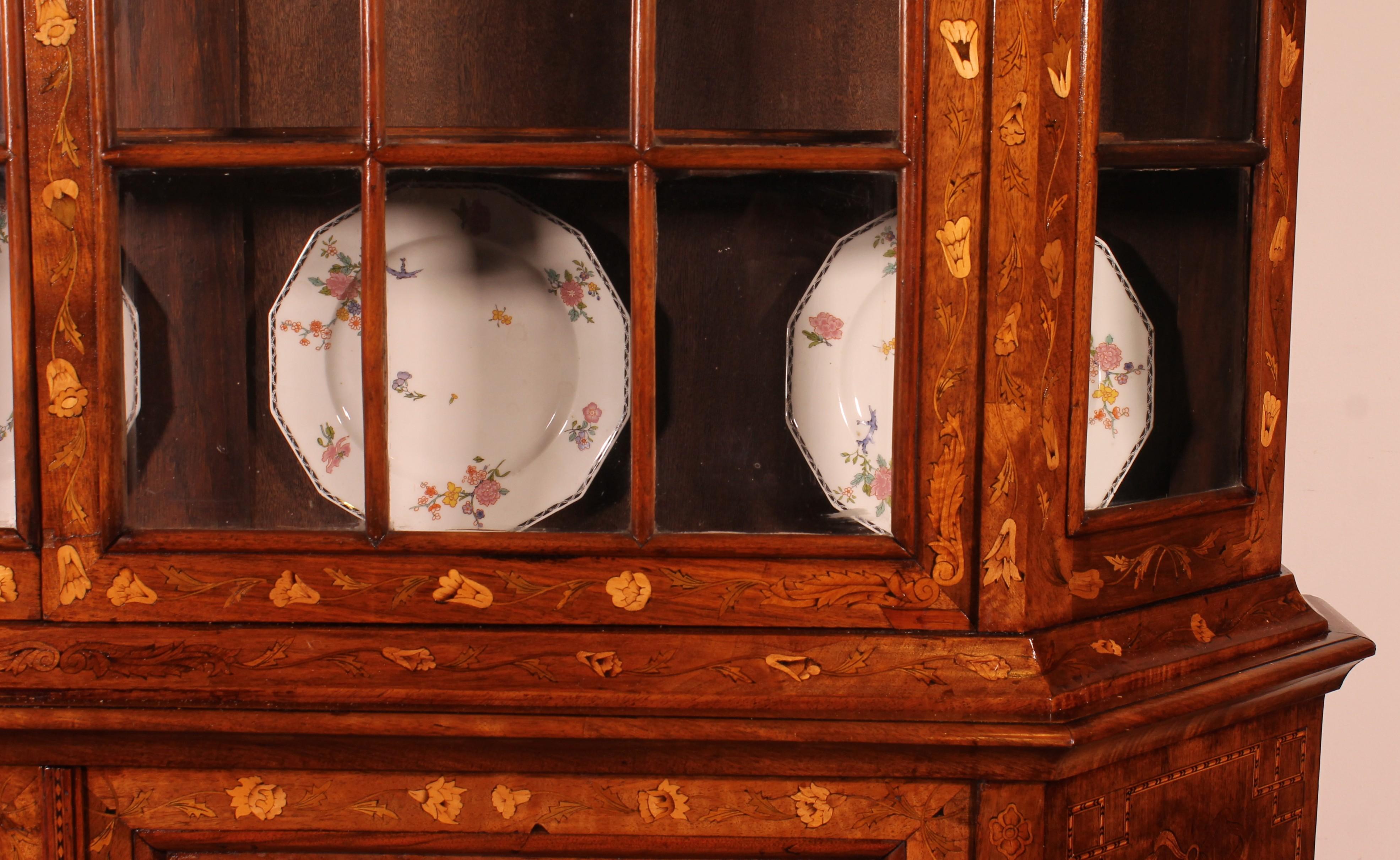 Niederländisches Intarsienkabinett CIRCA 1800 im Angebot 2