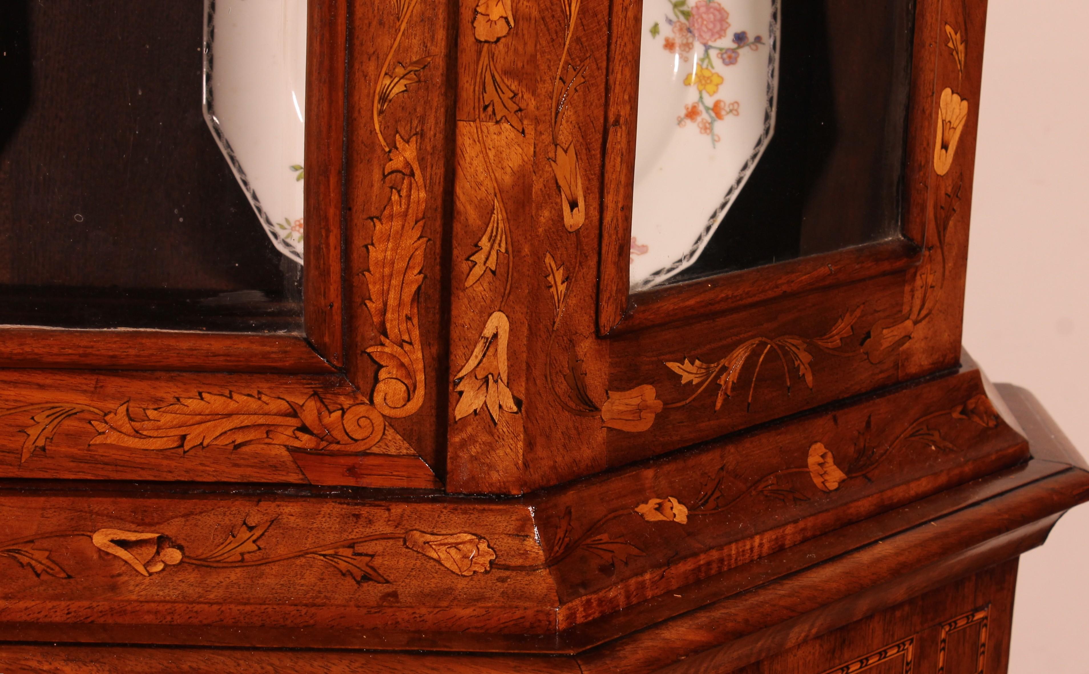 Niederländisches Intarsienkabinett CIRCA 1800 im Angebot 3