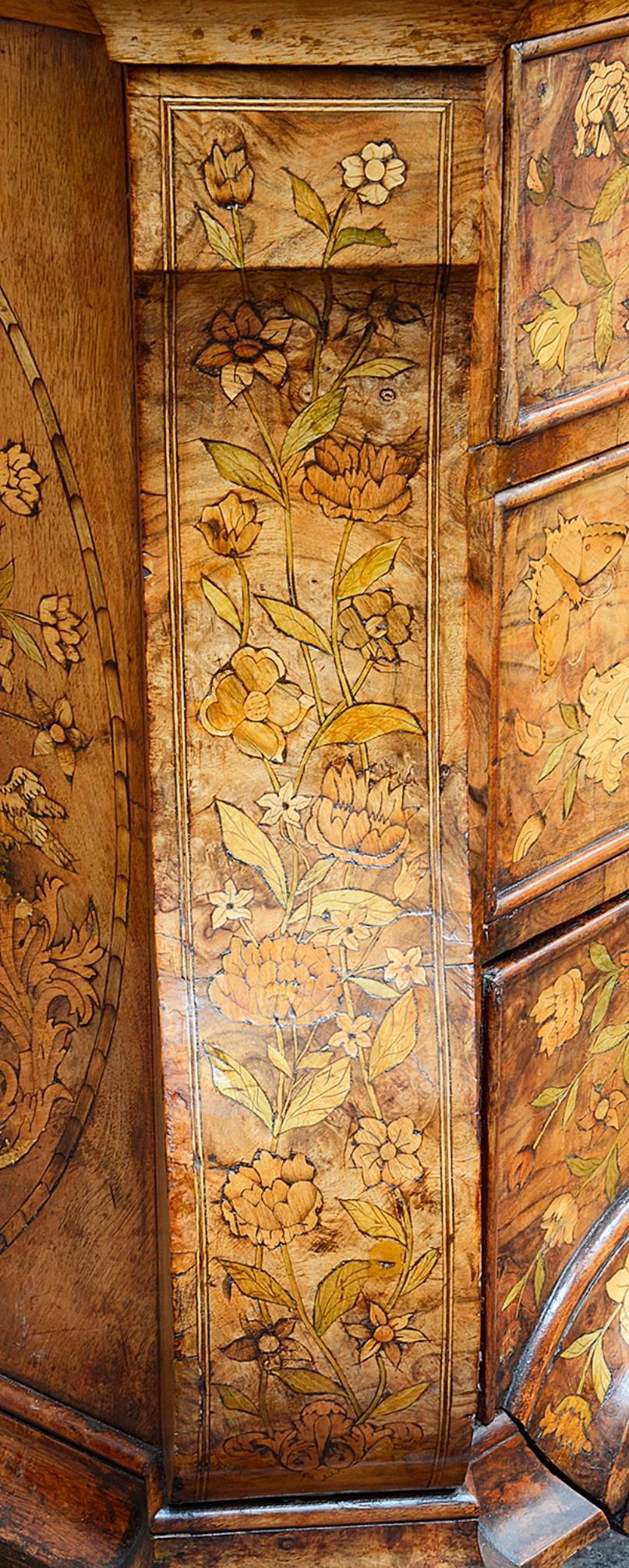 Dutch Marquetry Inlaid Armoire, 18th Century 1