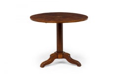 Dutch Marquetry Inlaid Mahogany Tilt-Top Center Table