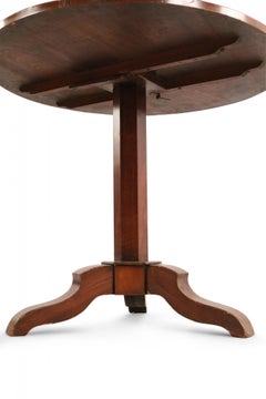 Dutch Marquetry Inlaid Mahogany Tilt-Top Center Table