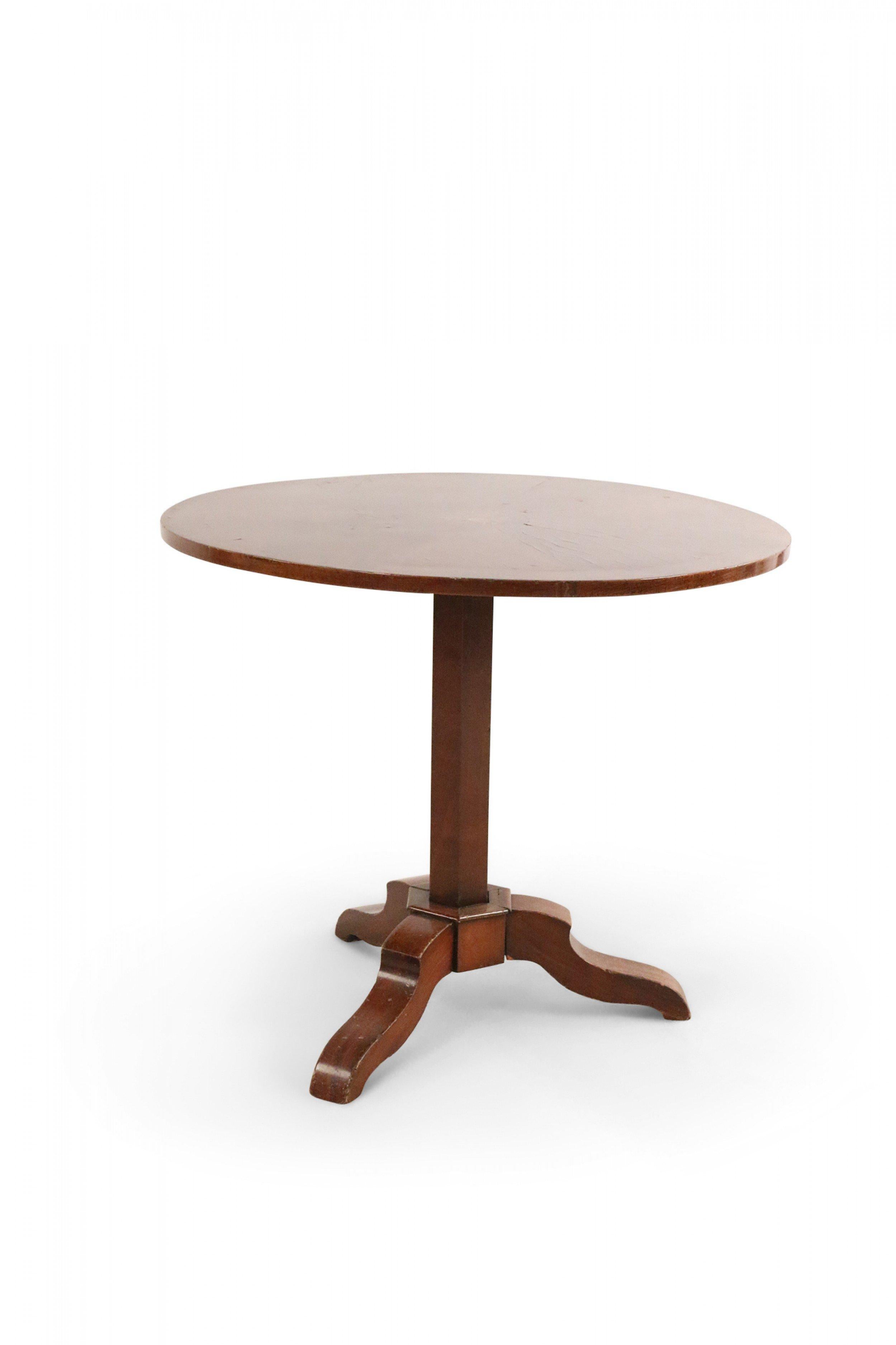 Other Dutch Marquetry Inlaid Mahogany Tilt-Top Center Table For Sale