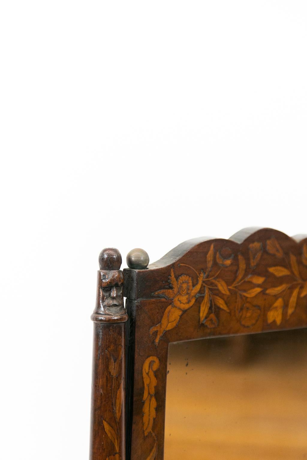 Dutch Marquetry Miniature Slant Top Desk 4