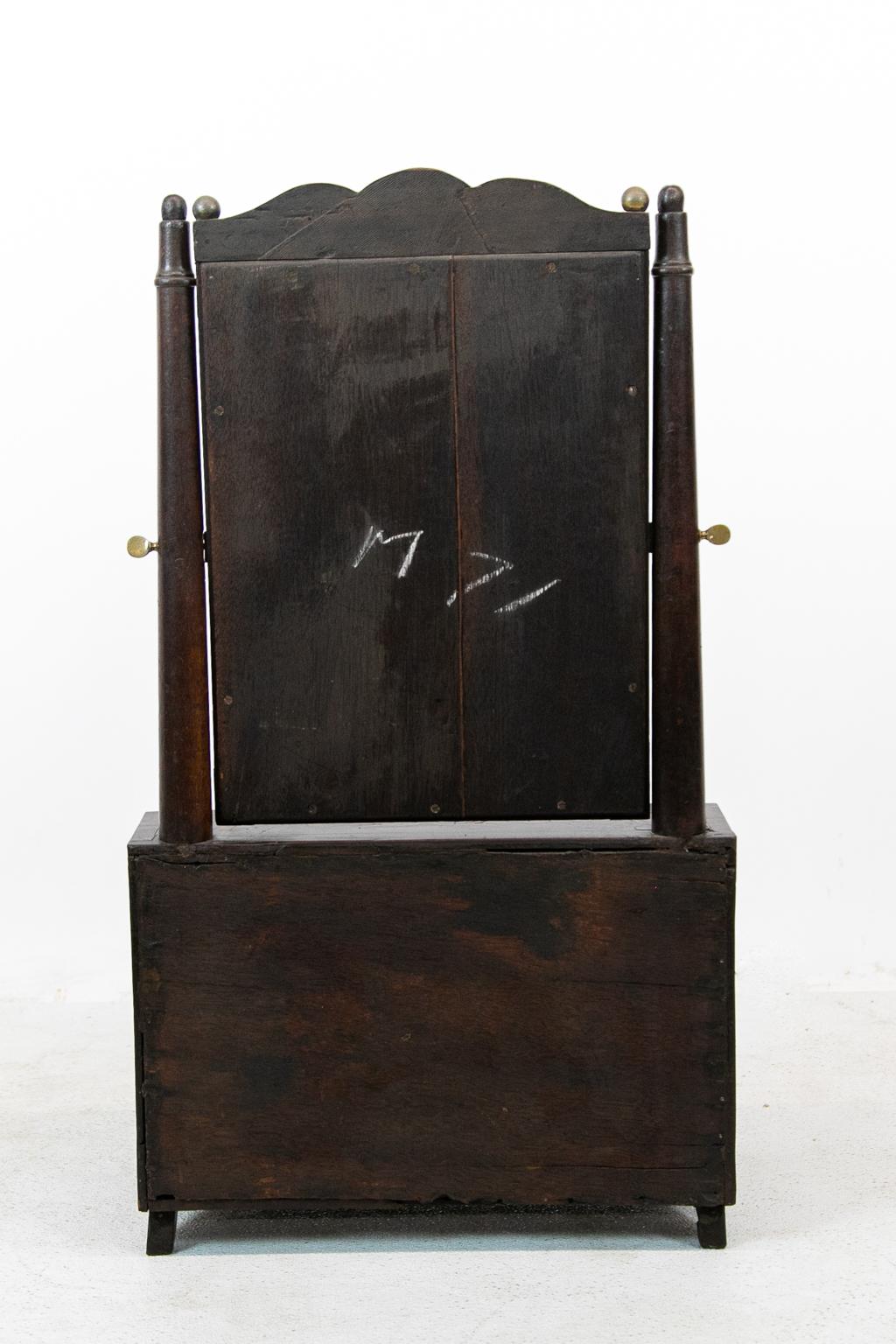 Dutch Marquetry Miniature Slant Top Desk 10