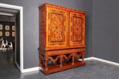 Dutch Marquetry Press Cupboard