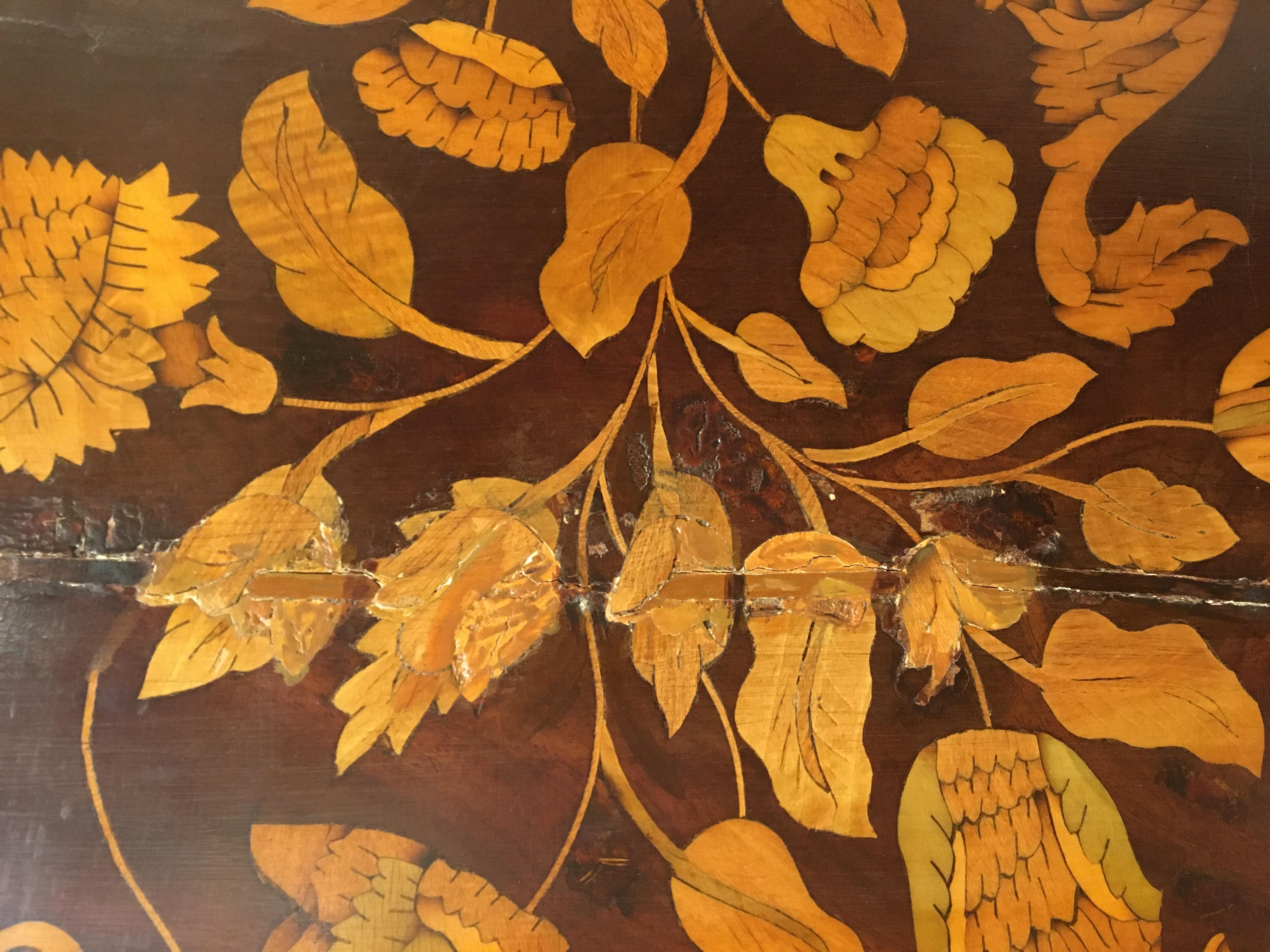 Dutch Colonial Dutch Marquetry Secrétaire For Sale