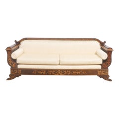 Niederländisches Intarsien-Sofa