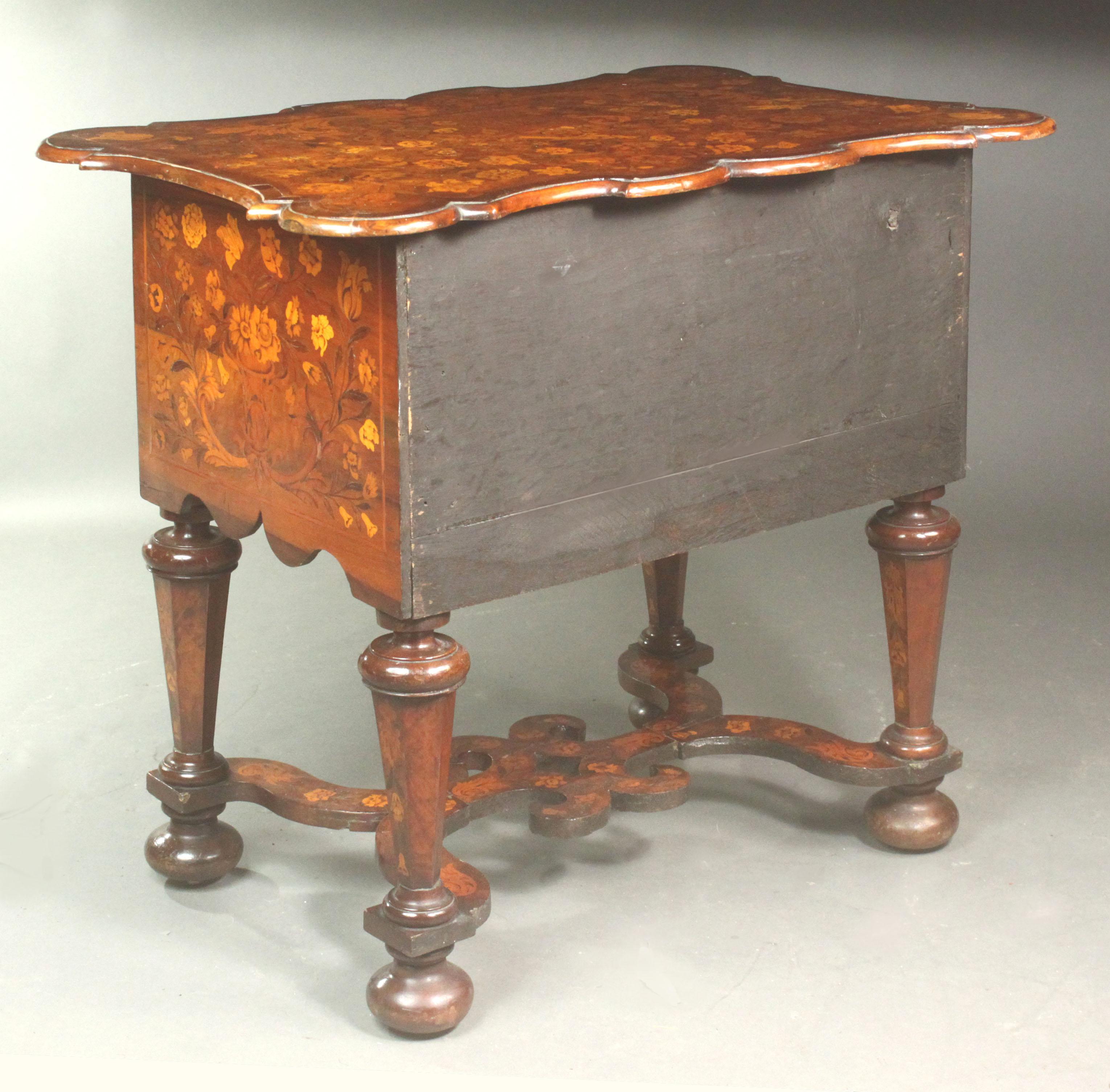 Dutch Marquetry Side Table For Sale 7