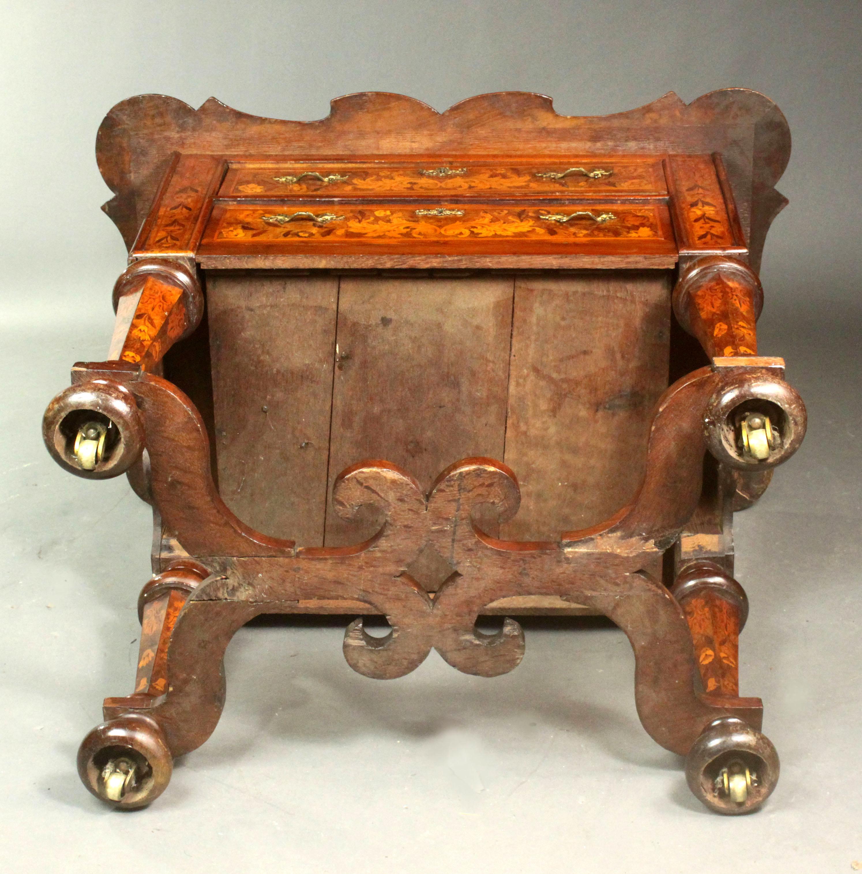 Dutch Marquetry Side Table For Sale 8