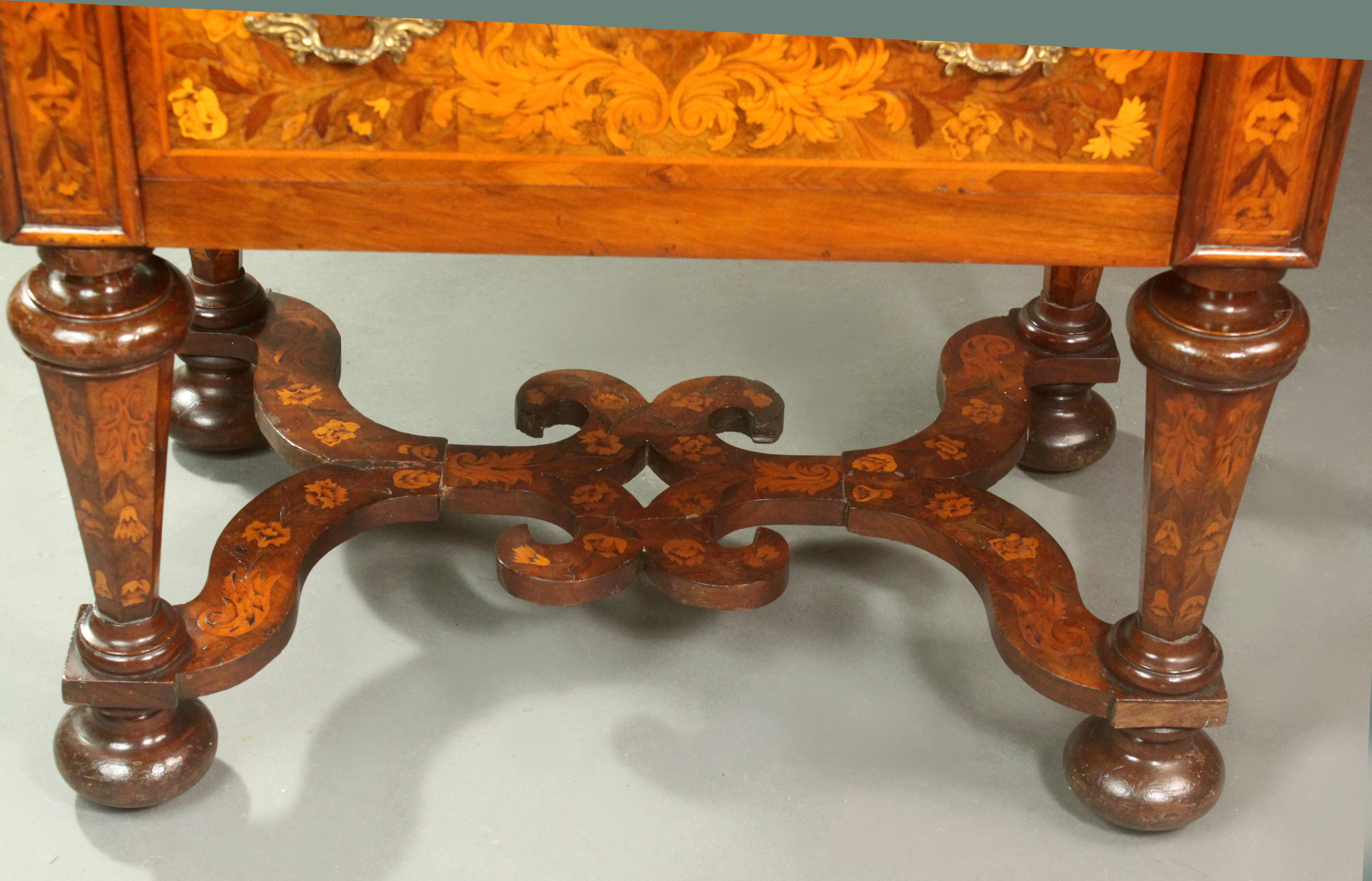 Dutch Marquetry Side Table For Sale 2
