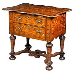 Used Dutch Marquetry Side Table