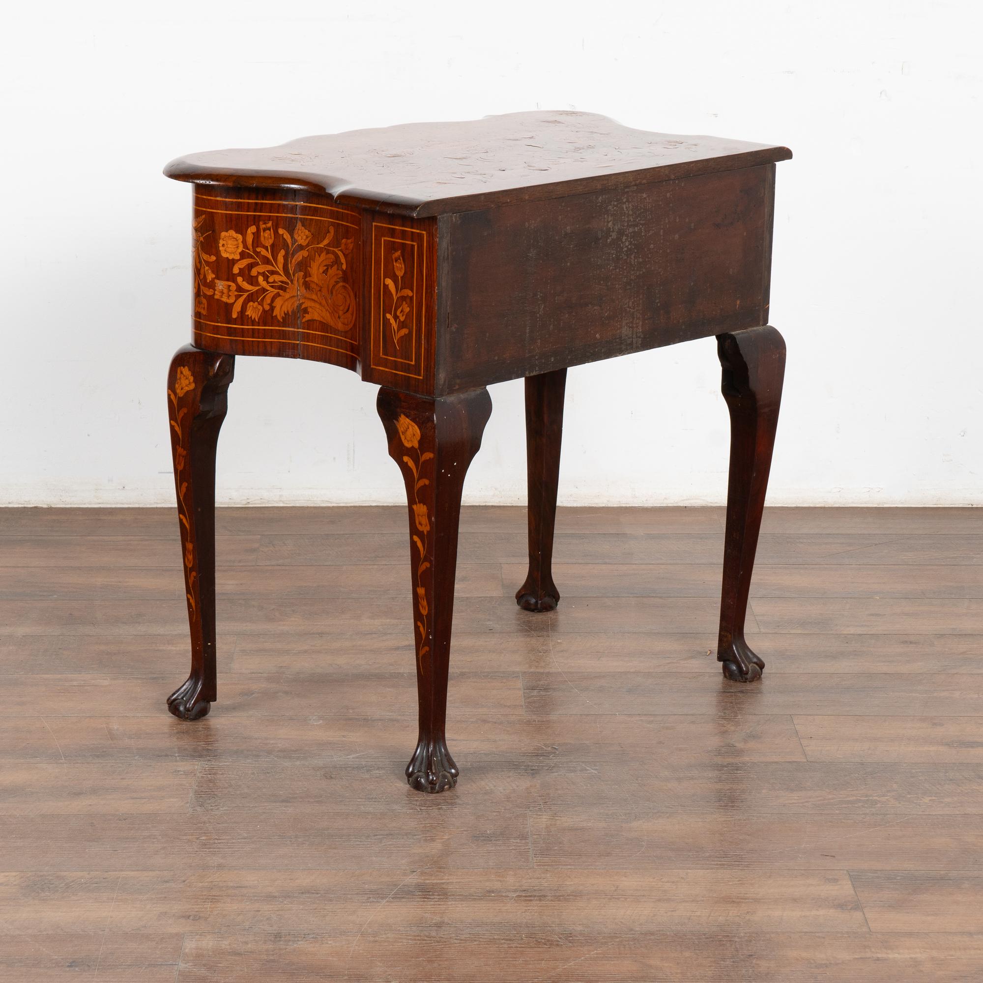 Table d'appoint hollandaise en marqueterie sur pieds CIRCA, Hollande vers 1770-1800 en vente 6