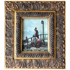 Dutch Master Golden Age Oil on Wood Painting