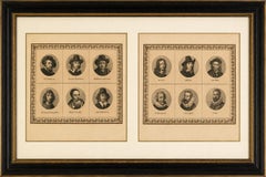 Gravures de portraits de maîtres hollandais - Rubens, Rembrandt, Brueghel et autres, c.1880