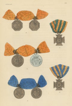 Dutch Medals, War in Java and Citadel of Antwerp, Plate LIV, 1844