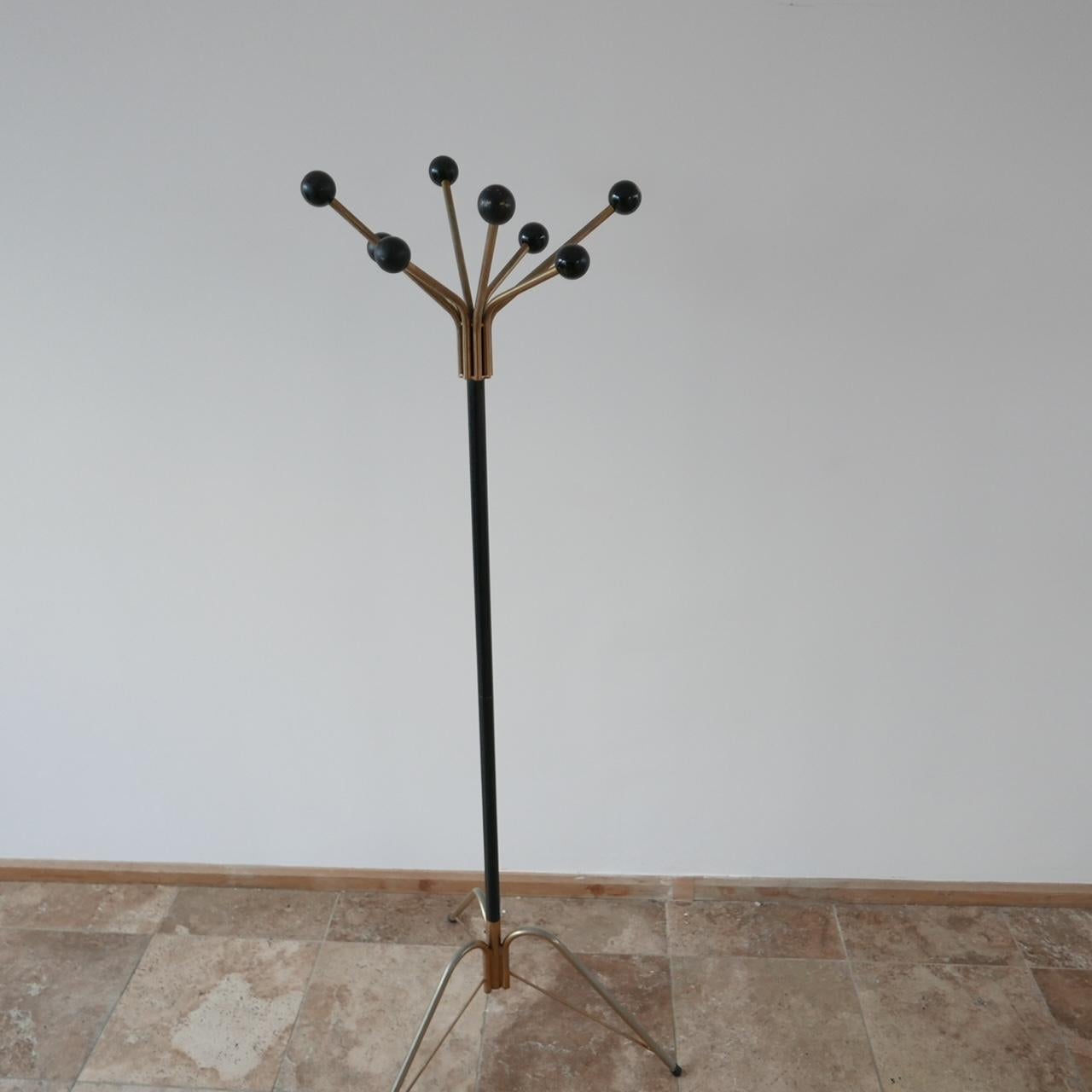 Dutch Mid-Century Brass Sputnik Style Coat Stand 2