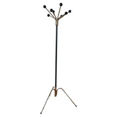 Dutch Mid-Century Brass Sputnik Style Coat Stand