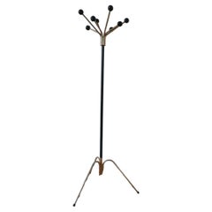 Dutch Mid-Century Brass Sputnik Style Coat Stand