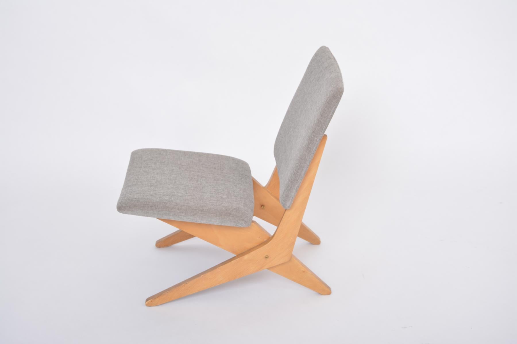 20th Century Dutch Mid-Century Modern FB18 Scissor Chair by Jan Van Grunsven for UMS Pastoe For Sale