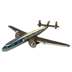 Dutch mid-century modern "the flying Dutchman" aluminum airplane model, 1950s