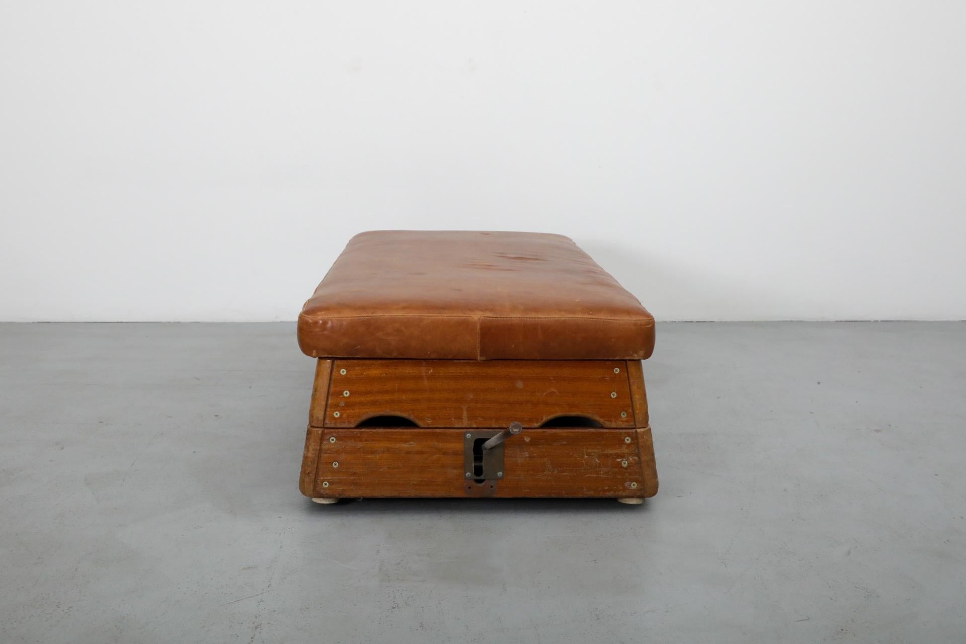 Dutch Mid-Century Schelde Stacked Oak and Teak Gymnastics Bench or Coffee Table 5
