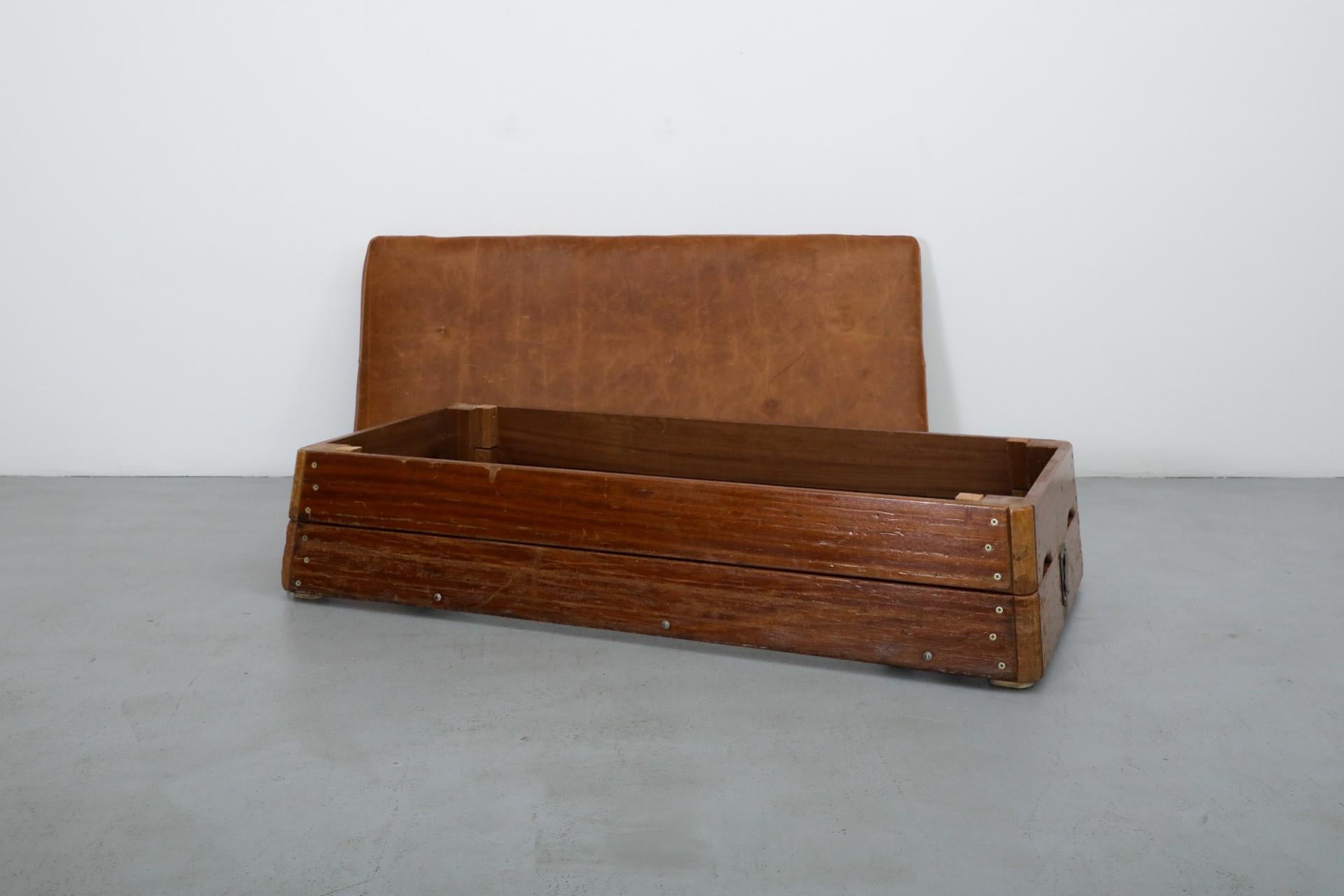 20th Century Dutch Mid-Century Schelde Stacked Oak and Teak Gymnastics Bench or Coffee Table