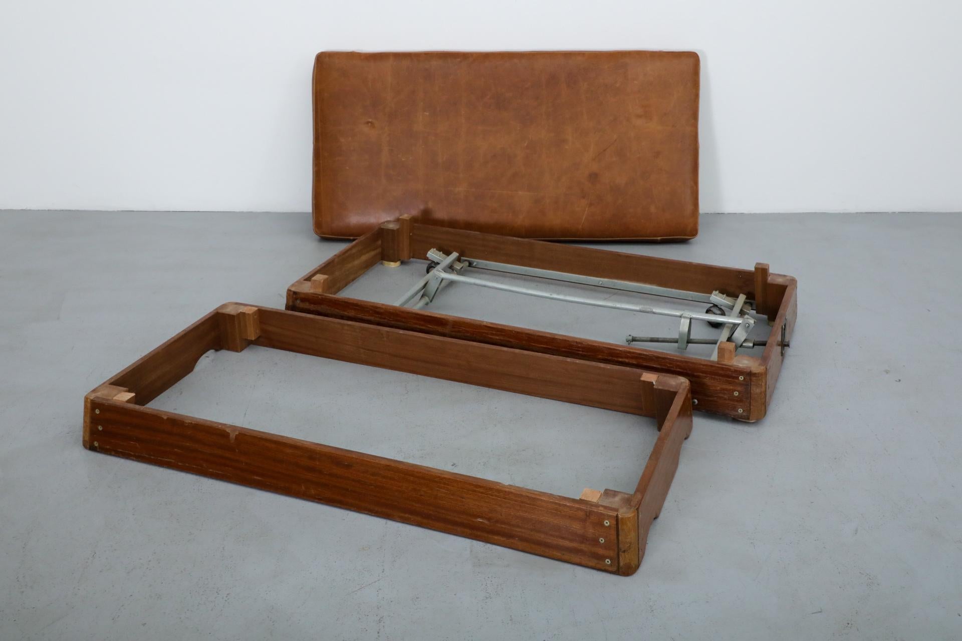 Dutch Mid-Century Schelde Stacked Oak and Teak Gymnastics Bench or Coffee Table 1