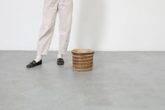 Dutch Mid-Century Stoneware Planter in Browns and Earth Tones