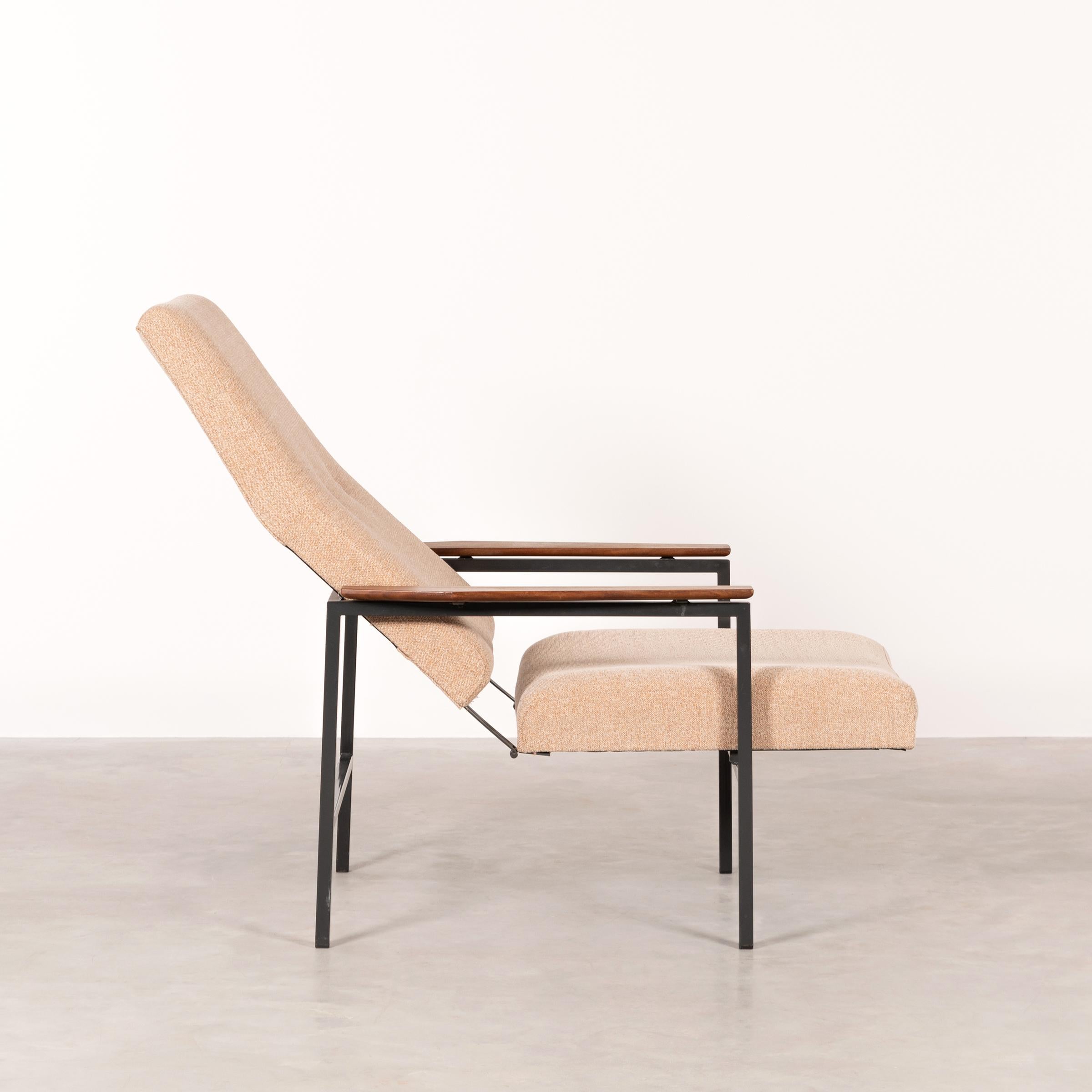 Mid-Century Modern Dutch Midcentury Adjustable Loung Chair