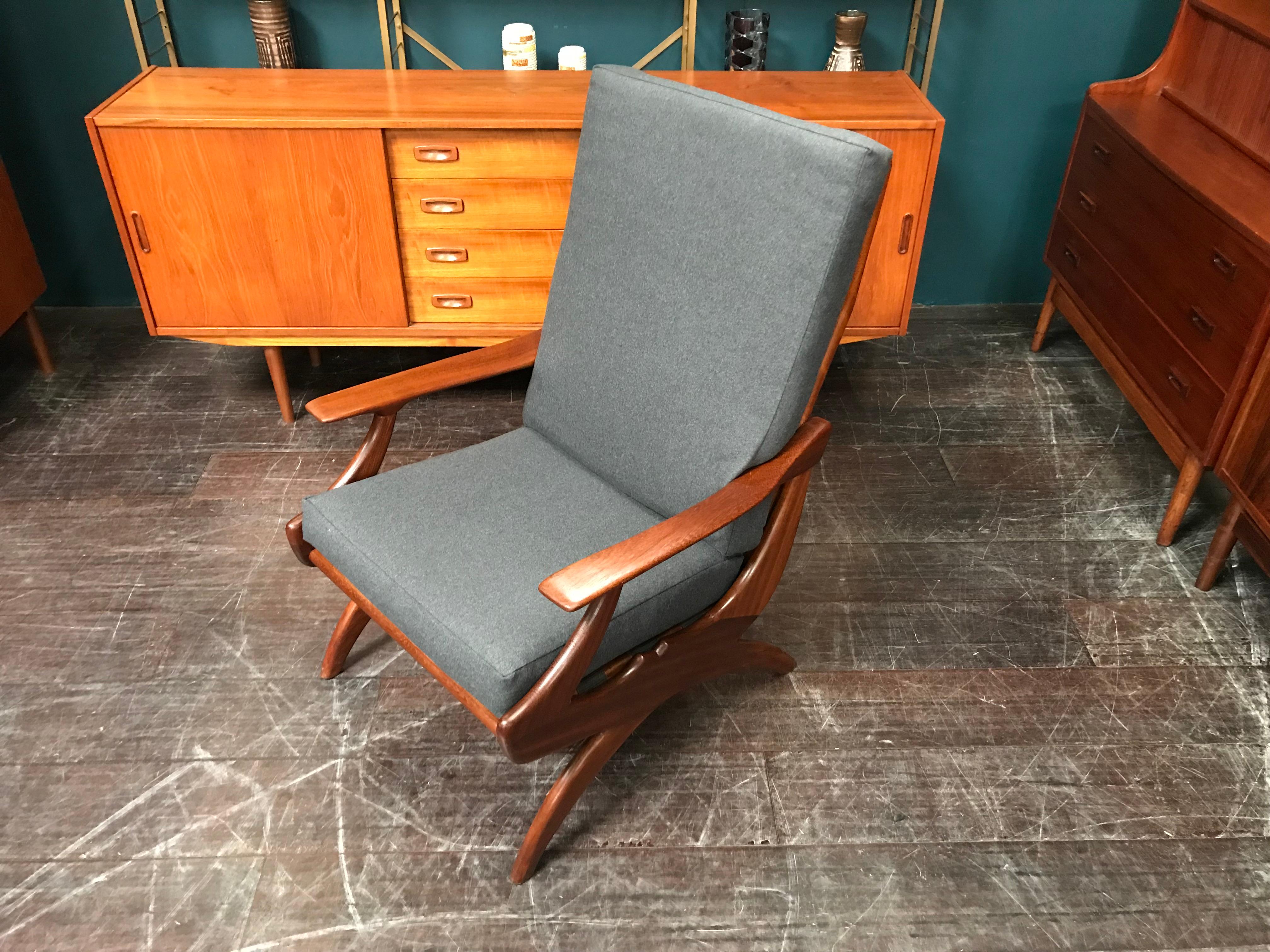 Mid-Century Modern Dutch Midcentury Armchair Lounge Chair by De Ster Gelderland For Sale